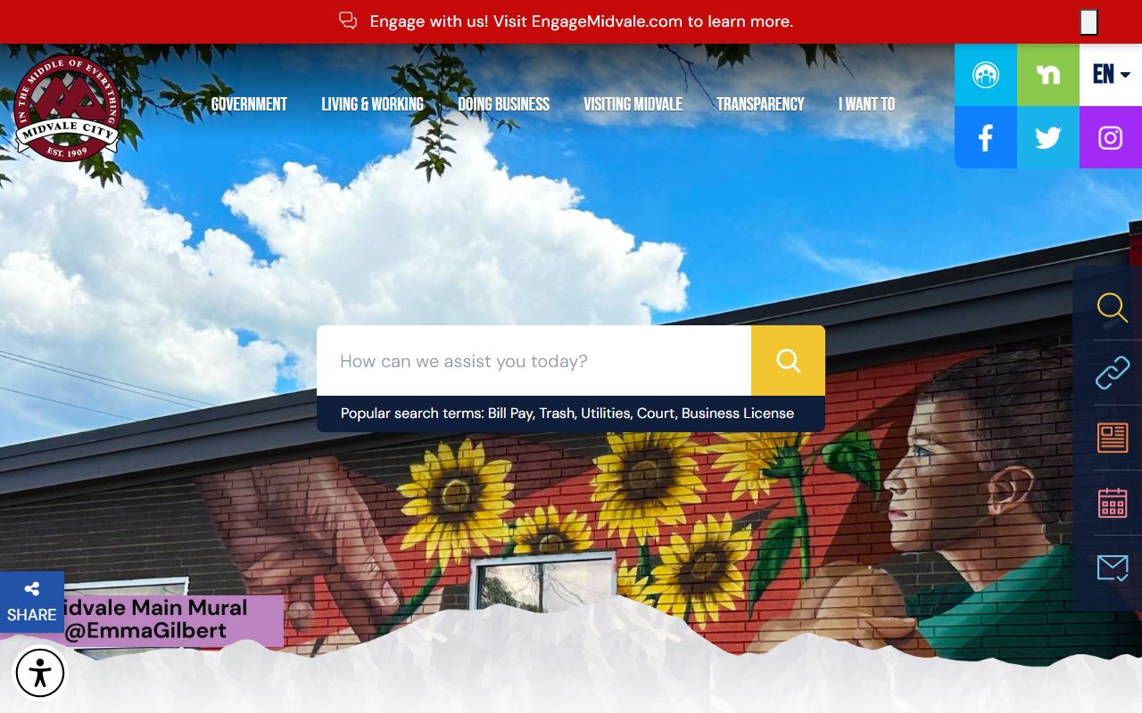 Midvale Marriage Records city website