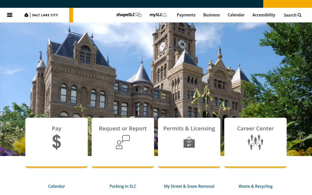 Salt Lake City Marriage Records city government website