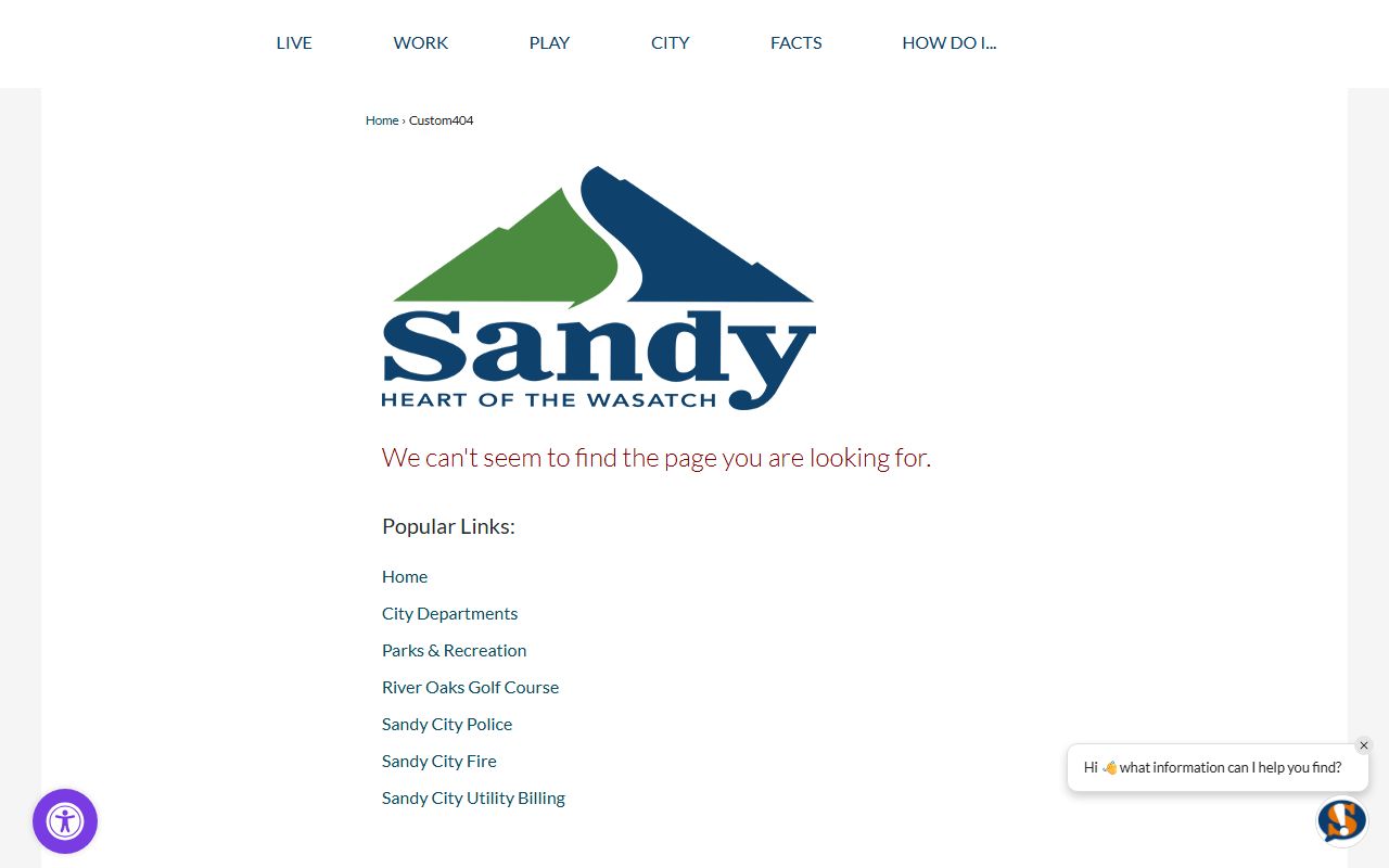 Sandy marriage records city administration page