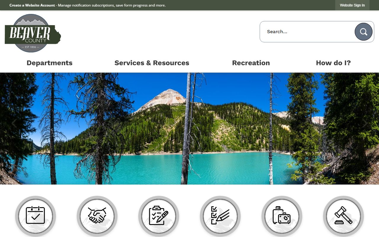 Beaver County Marriage Records county website