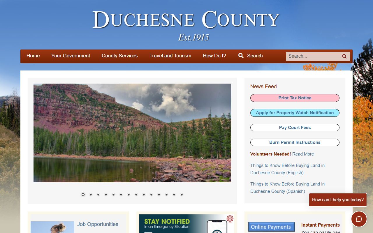 Duchesne County Marriage Records county homepage