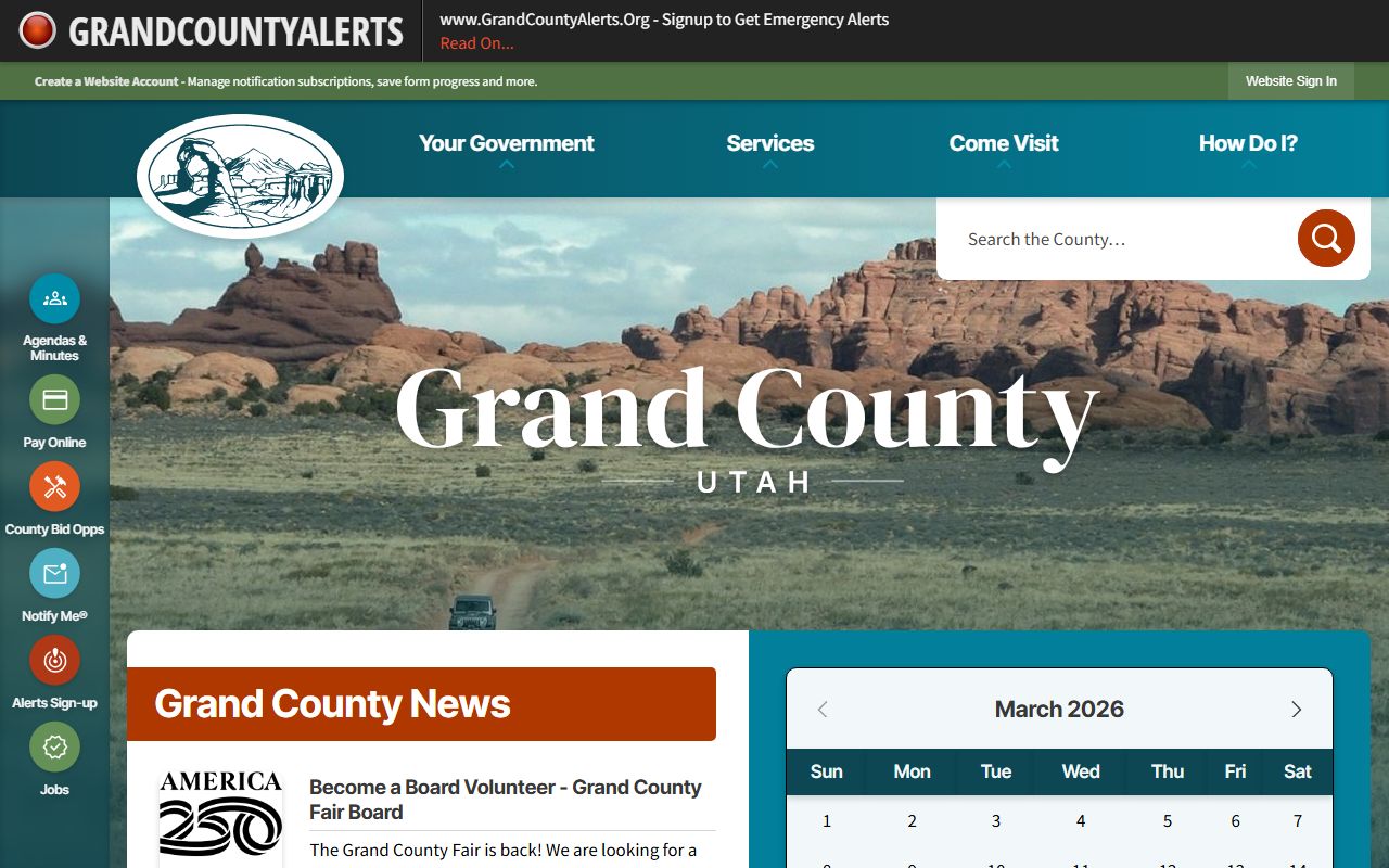 Grand County Marriage Records county website
