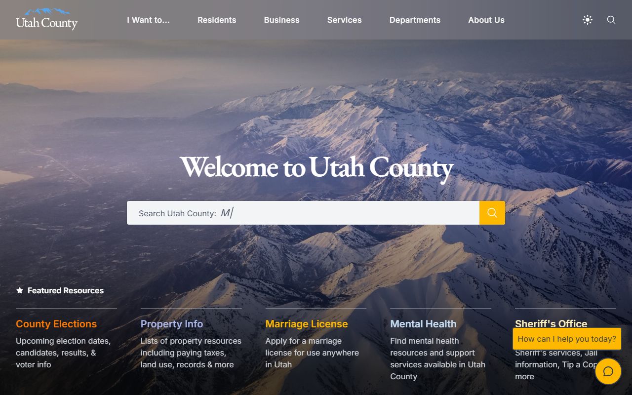 Provo marriage records and Utah County marriage services official website
