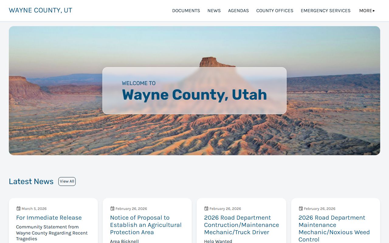 Wayne County Marriage Records county website