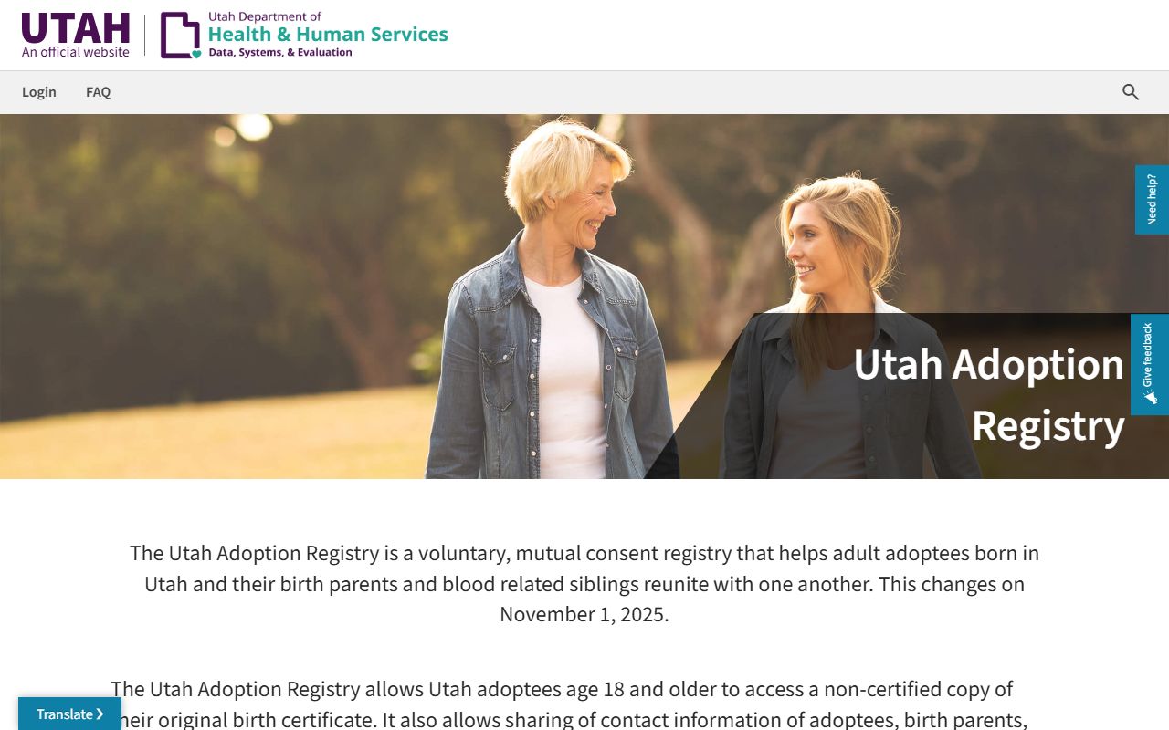 Utah Marriage Records related family record registry system